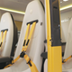 Each seat has access to a touchscreen which the company showed goes over the pre-flight check with passengers.